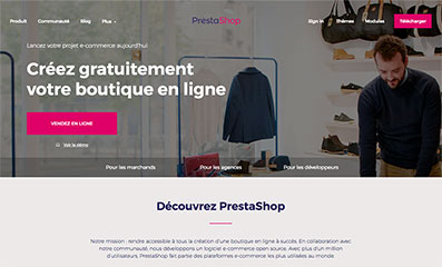 Screenshot PrestaShop