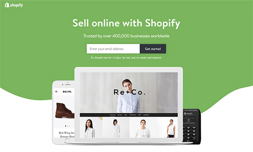Screenshot Shopify